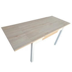 Conjunto mesa fija tablero madera laminado