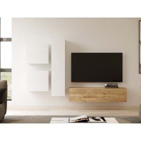 Conjunto muebles de salón estilo minimalista modelo Perugia